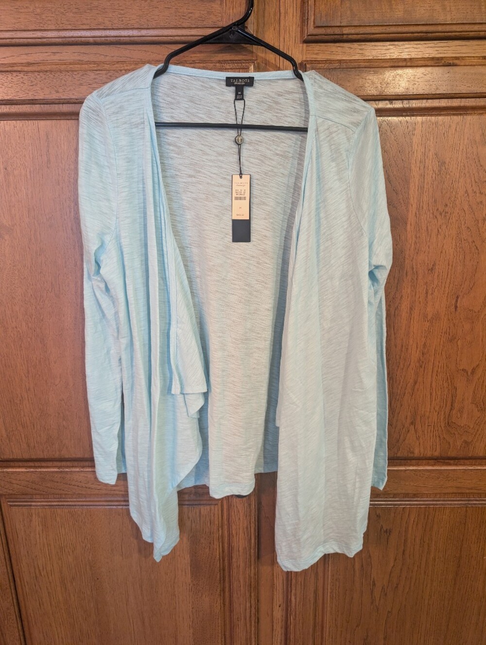 Talbots Light Blue Open-Front Women's Cardigan Sweater
